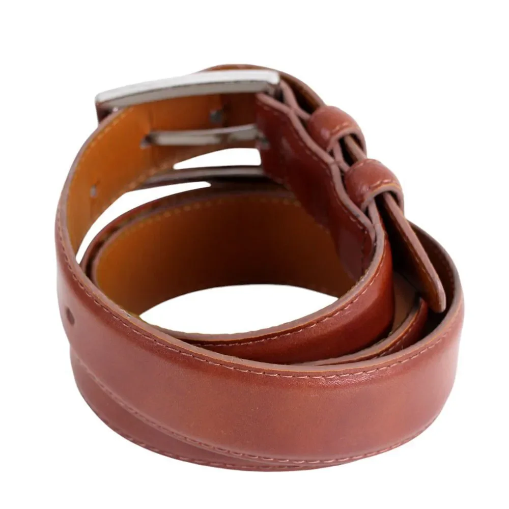 Nordstrom BROWN GENUINE LEATHER 1 3/8